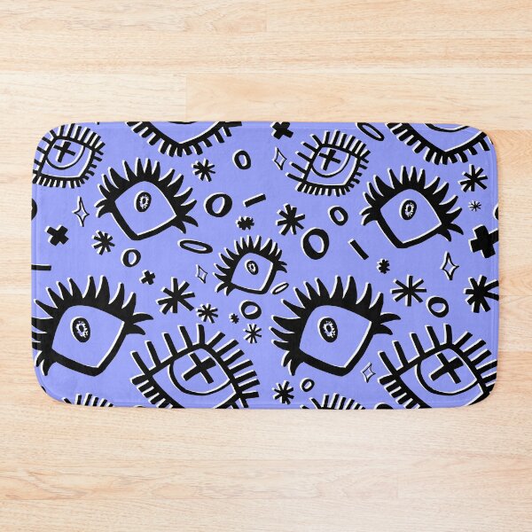 Item preview, weird gift, Lavender/Periwinkle Trippy Eye Doodle Pattern (Drawn With Sharpie) designed and sold by JynnDoesArt.