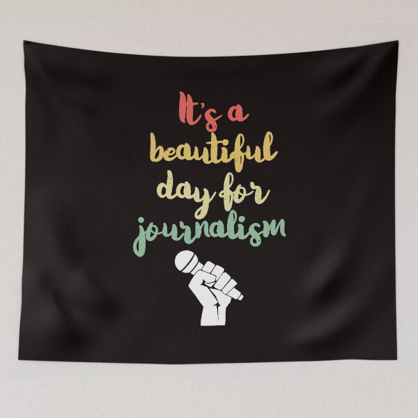 Item preview, Journalism Reporter Author Writer Journalist Press Free TV designed and sold by TomGiantDesigns.