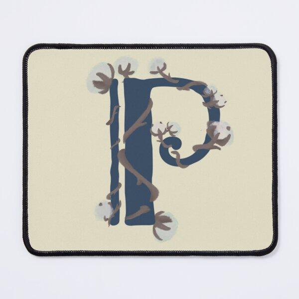 Item preview, Cotton monogram letter P designed and sold by Maelyn-Couch.