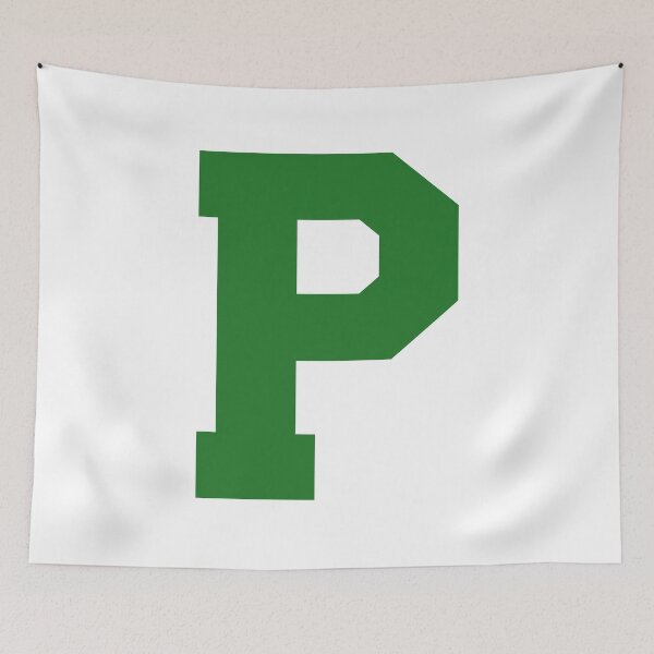 Item preview, Alphabet, Green P, Sports letter P designed and sold by TheCultStuff.
