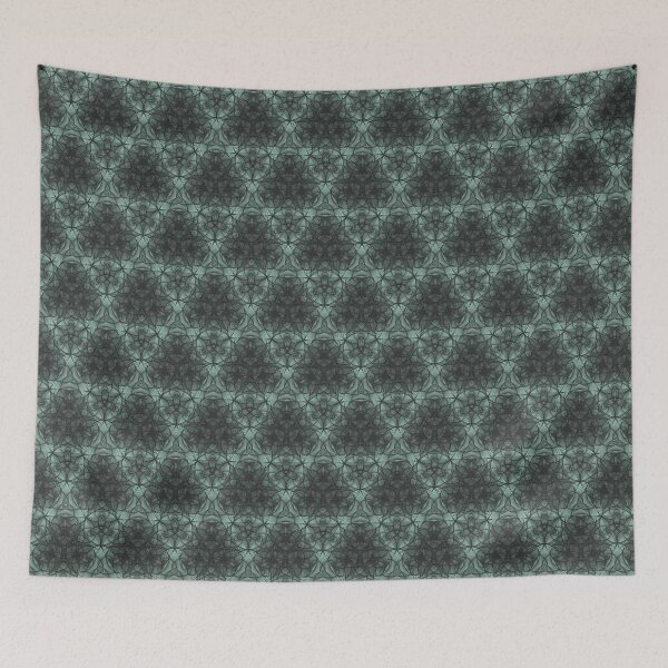 Item preview, Black Green Geometric Lace Patterns 5 designed and sold by BilgePaksoylu.
