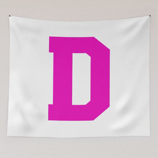Item preview, Alphabet, Pink D, Sports letter D designed and sold by TheCultStuff.