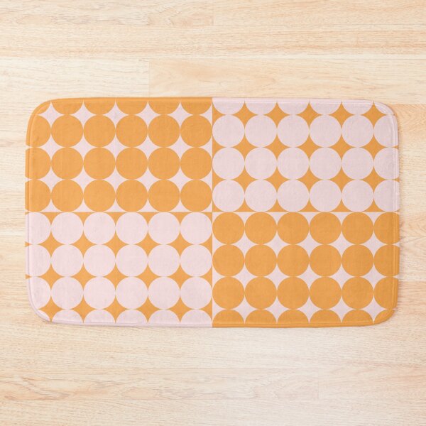 Artikelvorschau, Abstraction Shapes 37 in Tangerine and Pink entworfen und verkauft von nineFlorals.