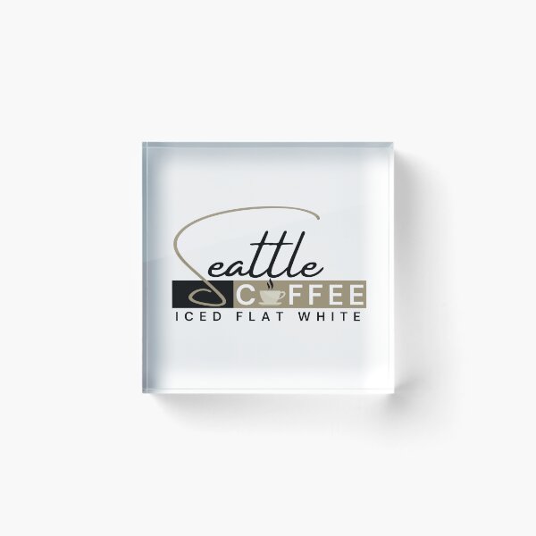 Item preview, Seattle Coffee Iced Flat White designed and sold by Mompreneur and Daughter.