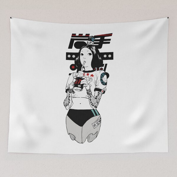 Item preview, Men Women Cute Japanese Vaporwave Cyberpunk Girl 226 Gift For Everyone designed and sold by Profdomenicobre.