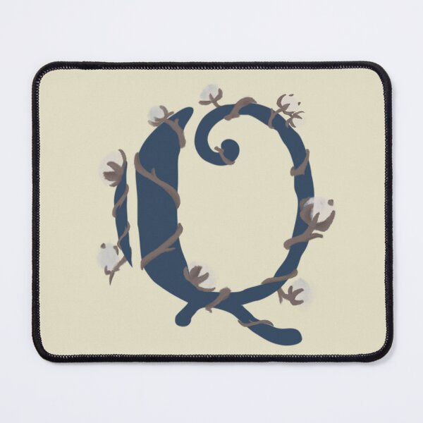 Item preview, Cotton monogram letter Q designed and sold by Maelyn-Couch.