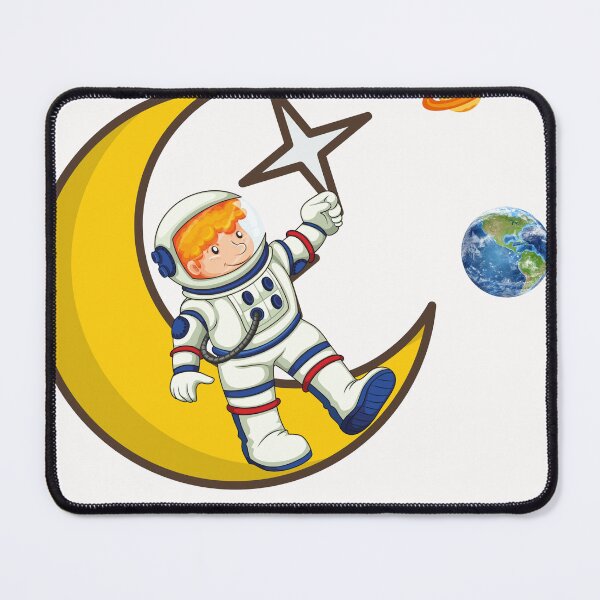 Item preview, Astronaut relaxes on the moon designed and sold by Bela Ambrus.