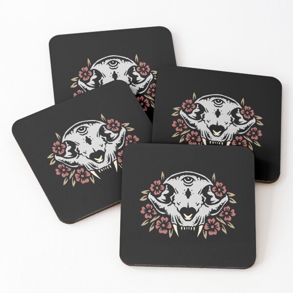 Item preview, Floral Cat Skull  designed and sold by helenafeyre.