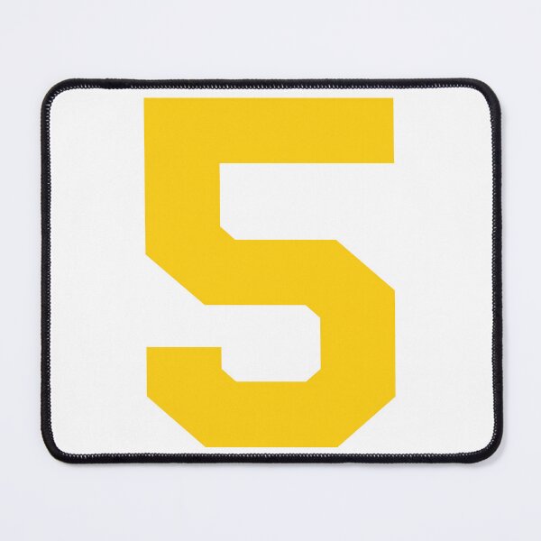 Item preview, Number 5, Yellow five, Sports number 5 designed and sold by TheCultStuff.