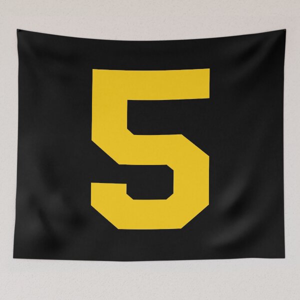Item preview, Number 5, Yellow five, Sports number 5 designed and sold by TheCultStuff.