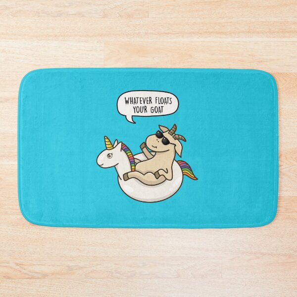 Item preview, Whatever Floats Your Goat - Goat Unicorn Pun gift designed and sold by LEFDDesigns.