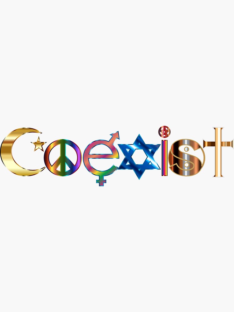 coexist-sticker-for-sale-by-dusicap-redbubble