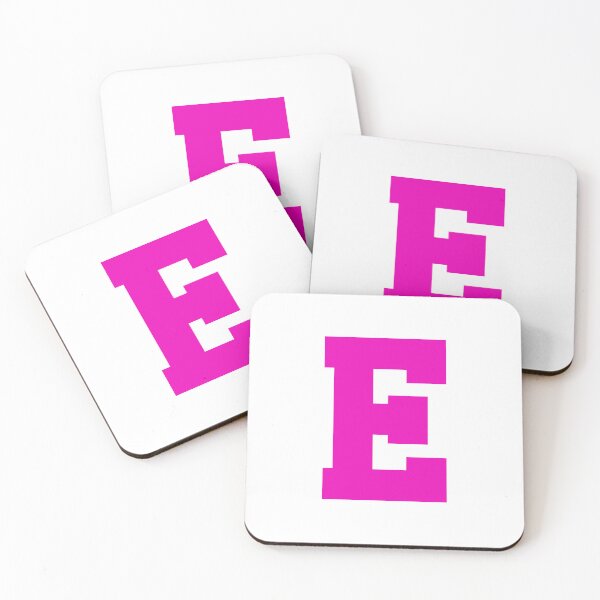 Item preview, Alphabet, Pink E, Sports letter E designed and sold by TheCultStuff.