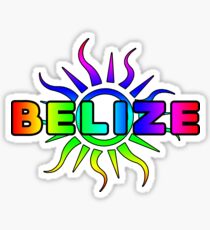 BELIZE TROPICAL SUN CARIBBEAN SEA TRAVEL OCEAN BEACH VACATION Sticker