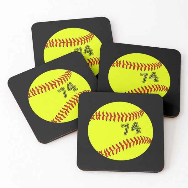 Item preview, Softball ball number 74, seventy four designed and sold by TheCultStuff.