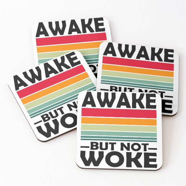 Item preview, awake but not woke designed and sold by Lily Art.
