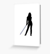 Jedi Bride Greeting Card