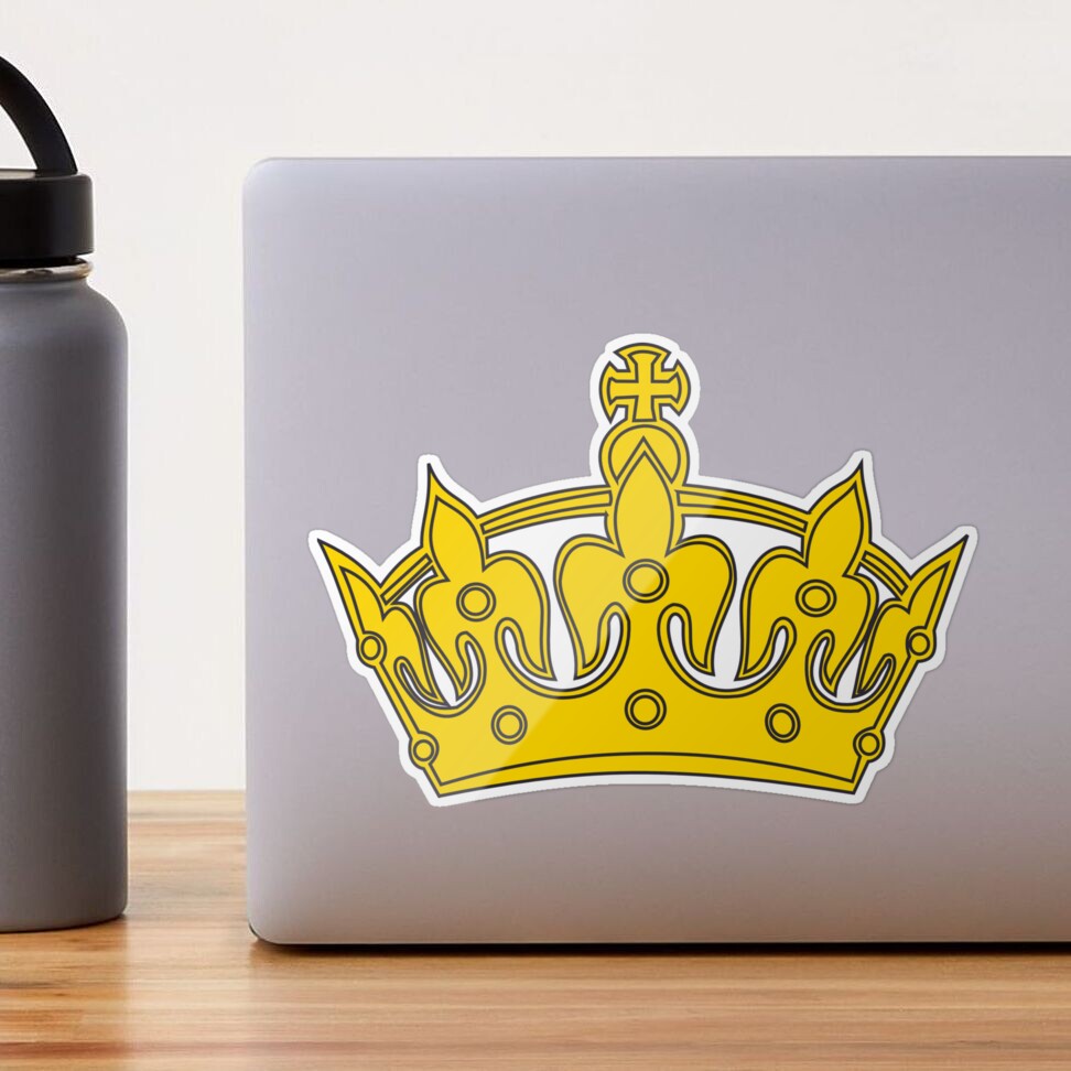 Crown Sticker for Sale by ducreation