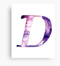 Alphabet D Canvas Print