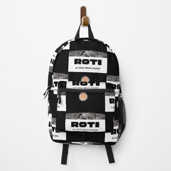 Item preview, Roti As Seen From Moon 1 (in black) | Funny Desi designed and sold by CosmicStory.