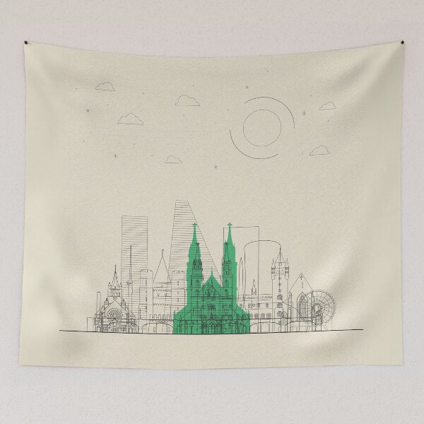 Item preview, Abstract City Posters: Basel, Switzerland designed and sold by A Deniz Akerman.