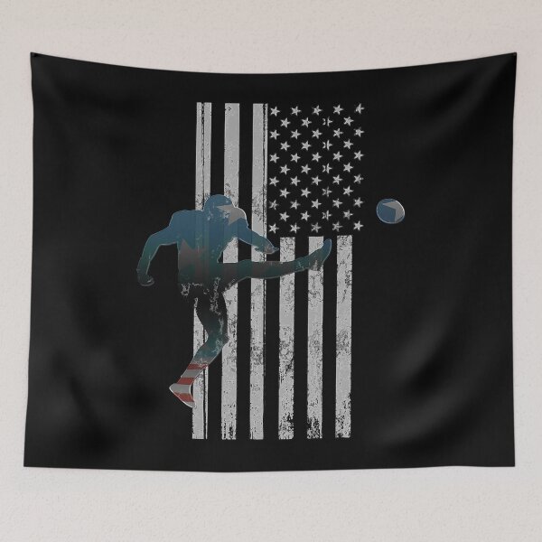 Item preview, Football American Flag USA Team Gift Kicker designed and sold by ericrichard059.