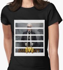 KARL THE MUMMY - WHITE BOX Women's Fitted T-Shirt