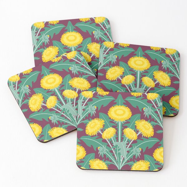 Item preview, Dandelions on bordo designed and sold by Irina Ivanova.
