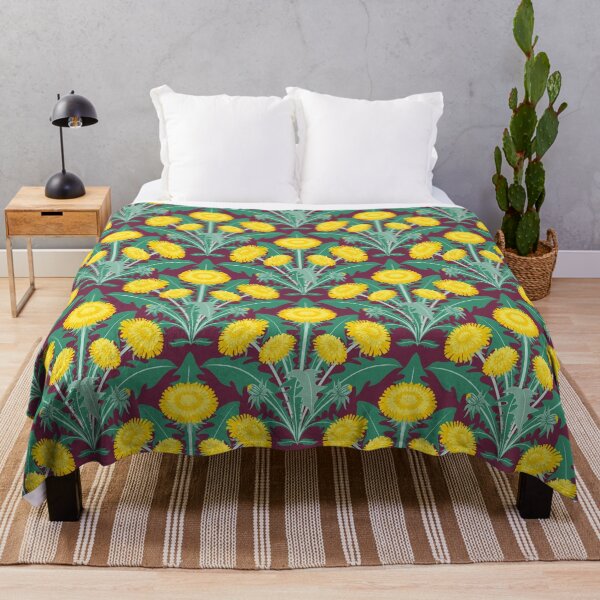 Item preview, Dandelions on bordo designed and sold by Irina Ivanova.
