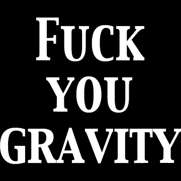 Artwork thumbnail, Fk You Gravity Wht Sticker by ethenfran6