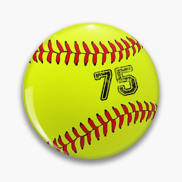 Item preview, Softball ball number 75, seventy five designed and sold by TheCultStuff.