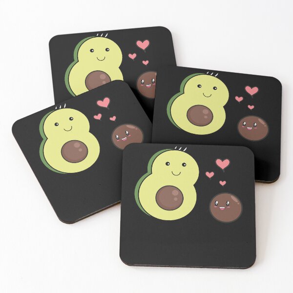 Item preview, Vintage Retro Mr Avocado Kawaii And Baby Avocado Kawaii designed and sold by ChrisParisian85.