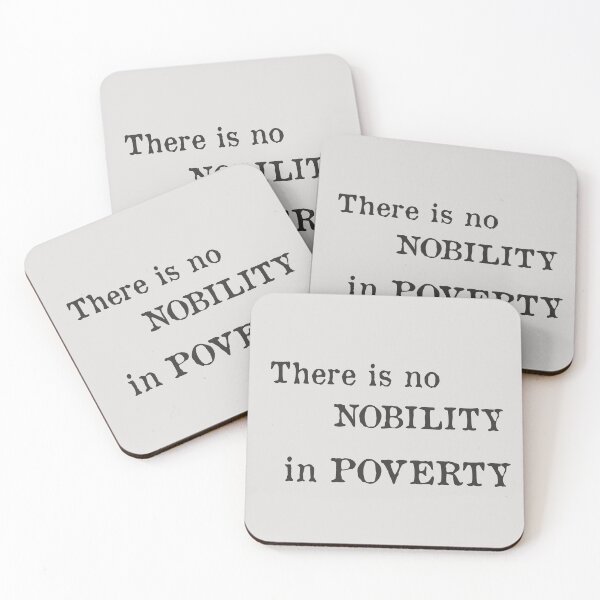 Item preview, there is no nobility in poverty designed and sold by captains-pride.