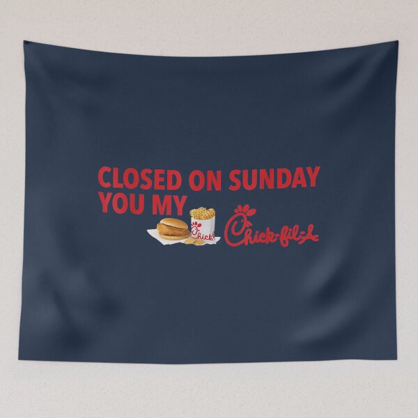 Item preview, Closed On Sunday You My Song Lyrics Quote Chicken Sandwich designed and sold by VantauNatranu.