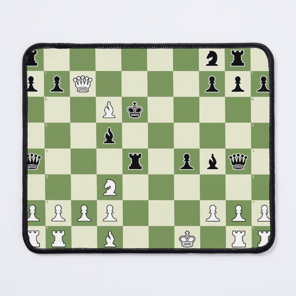 Item preview, Checkmate in 3 Moves: Chessboard w Chess Exercise designed and sold by Happy Puppy Print On Demand.