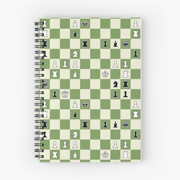 Item preview, Checkmate in 3 Moves: Chessboard w Chess Exercise designed and sold by Happy Puppy Print On Demand.