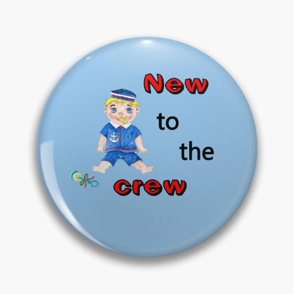 Item preview, New to the crew baby sailor boy with rattle designed and sold by virtualedu.