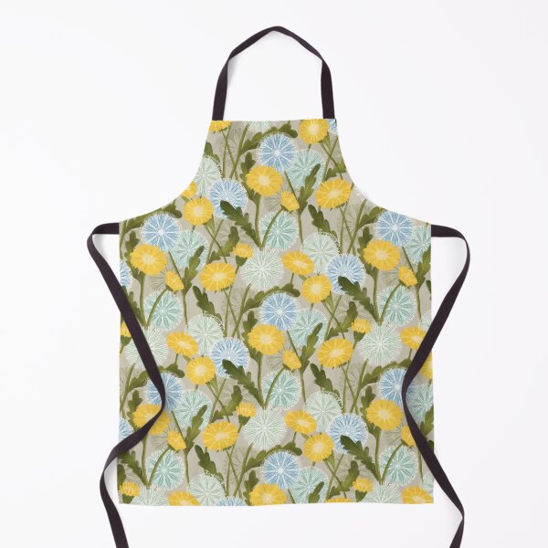 Item preview, Lacy Blue and Golden Yellow Dandelion Weeds designed and sold by MilaMooDesigns.