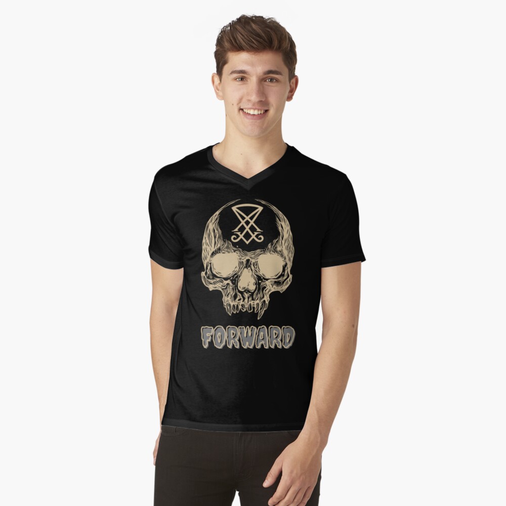 Vista previa del artículo con la obra «Camiseta de cuello en V», diseñado y vendido por BattleTribe.
