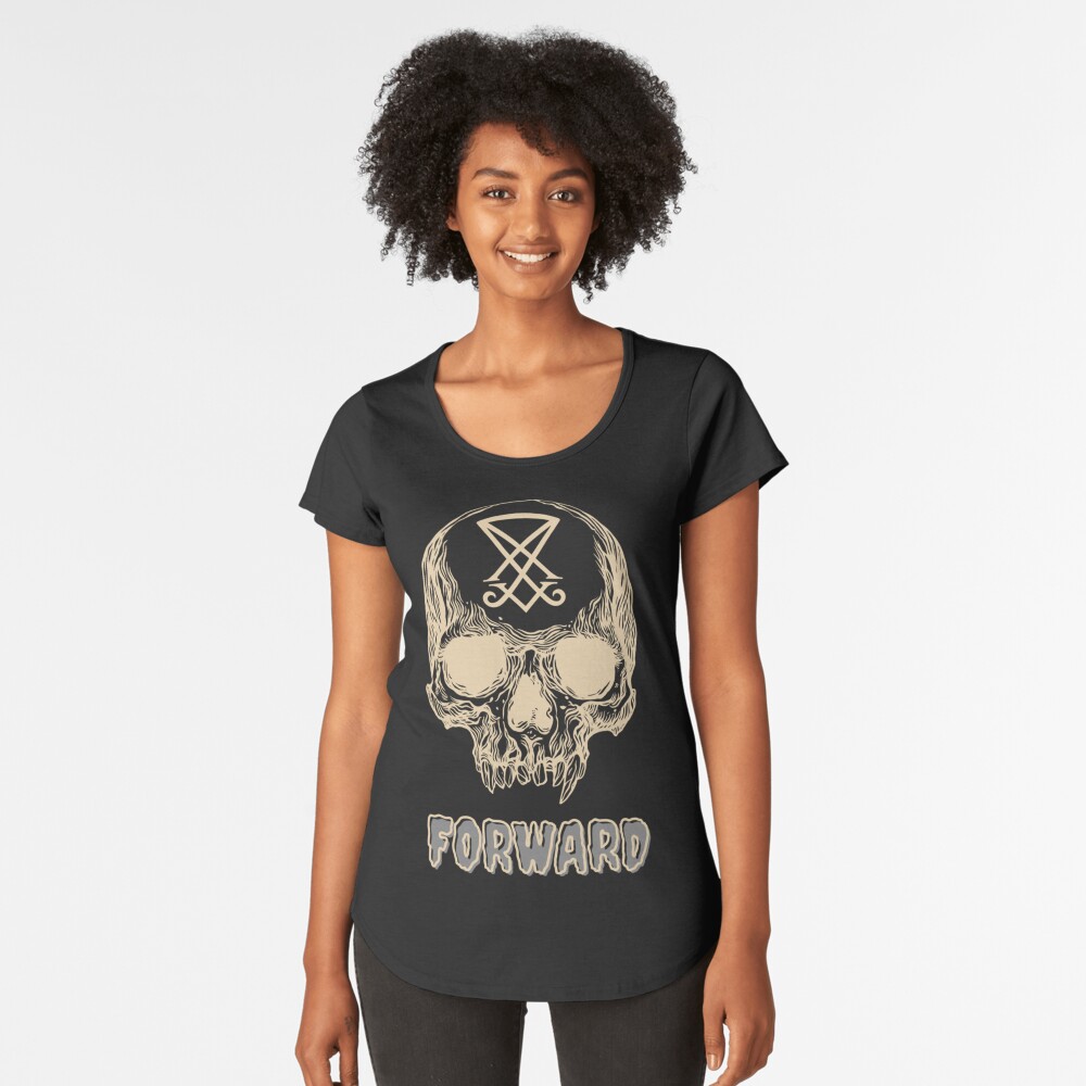 Vista previa del artículo con la obra «Camiseta premium de cuello ancho», diseñado y vendido por BattleTribe.