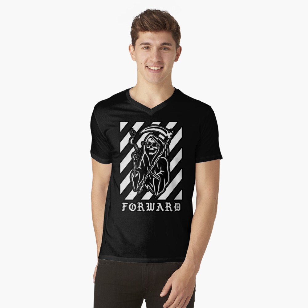 Vista previa del artículo con la obra «Camiseta de cuello en V», diseñado y vendido por BattleTribe.