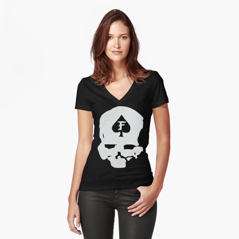 Vista previa del artículo con la obra «Camiseta entallada de cuello en V», diseñado y vendido por BattleTribe.