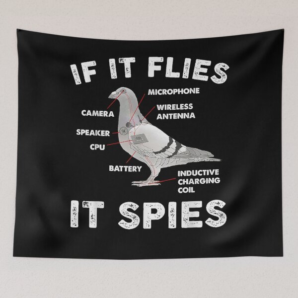 Item preview, If It Flies It Spies Pigeon Anatomy Bird Aren't Real designed and sold by TimotjyDaughe.