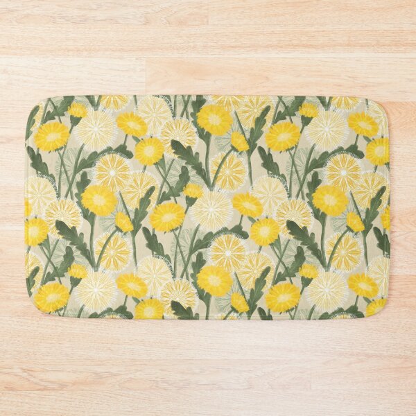 Item preview, Lacy Olive Green and Golden Yellow Dandelion Weeds designed and sold by MilaMooDesigns.