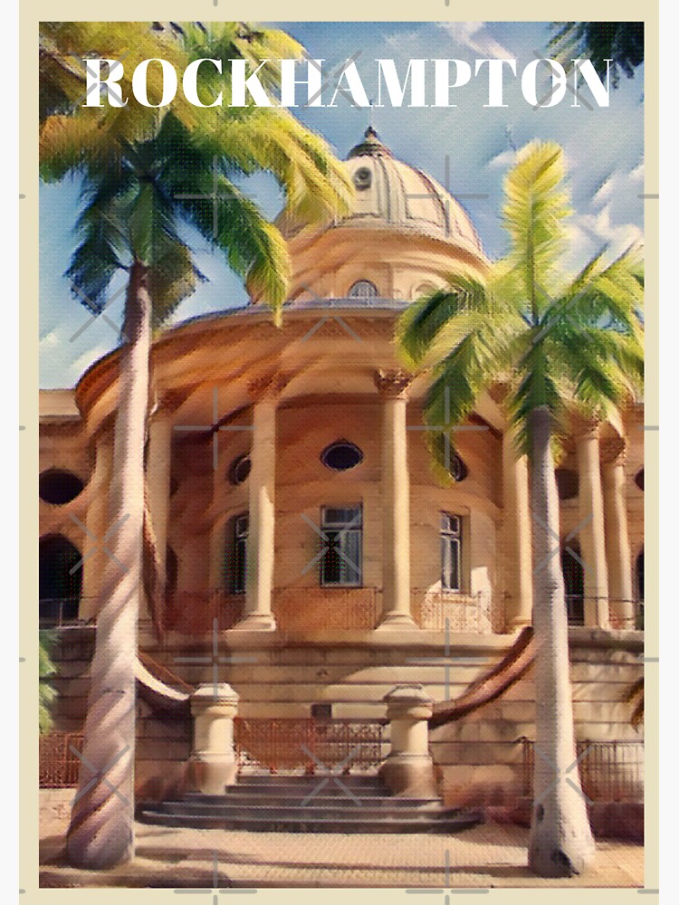 "Rockhampton Vintage Inspired Travel " Sticker by Quoteeble Redbubble