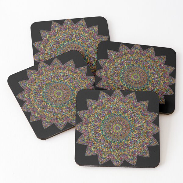 Item preview, Mandala Psychedelic Pattern Colorful Rainbow designed and sold by stuartsemporium.