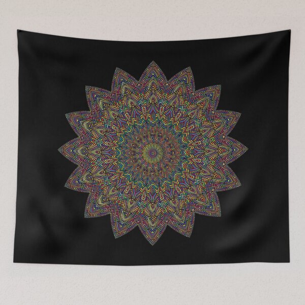 Item preview, Mandala Psychedelic Pattern Colorful Rainbow designed and sold by stuartsemporium.