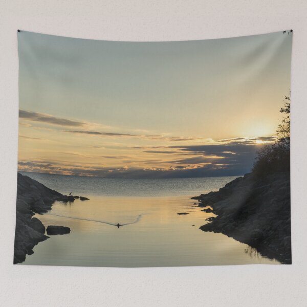 Item preview, Pale Gold Peacefulness - Sunrise over Lake Ontario in West End Toronto designed and sold by Georgia Mizuleva.