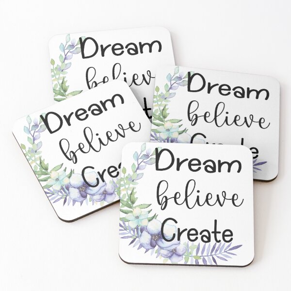 Item preview, Dream, Believe, Create designed and sold by HazelRoseCreate.