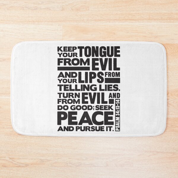 Item preview, Psalm 34:13-14 Keep Your Tongue From Evil designed and sold by plushism.